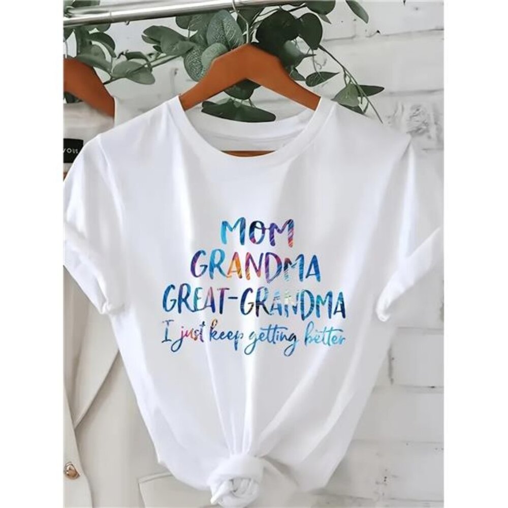 Plus Size - Plus-Size T-Shirt - Women'S Fun Printed T-Shirt - Casual